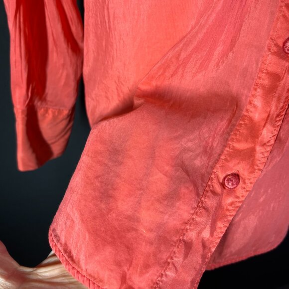 Forte Forte Shirt Size 1 (S) Pink Semi-sheer Long Sleeve Shirt Button-Up - Picture 12 of 13